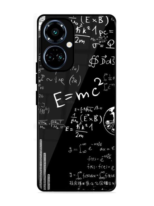 E=Mc2 Mass?Energy Equivalence Glossy Metal Phone Cover for Tecno Camon 19 Pro (5G)