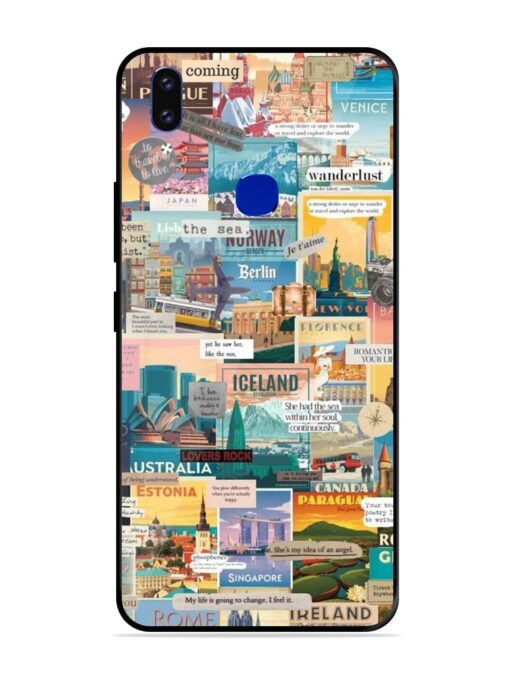 Travel Inspiration Collage Glossy Metal Phone Cover for Vivo V9