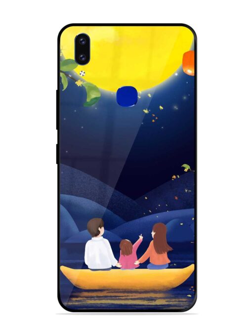 Happy Family And Beautiful View Glossy Metal Phone Cover for Vivo V9