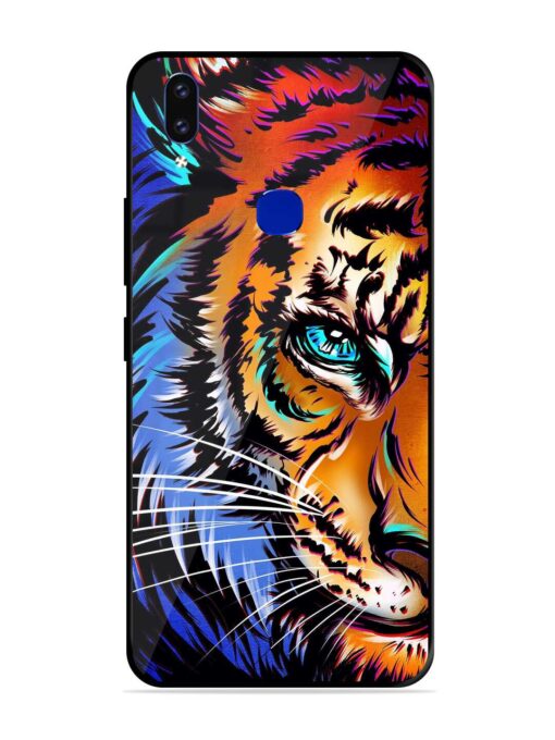 Colorful Lion Art Glossy Metal Phone Cover for Vivo V9