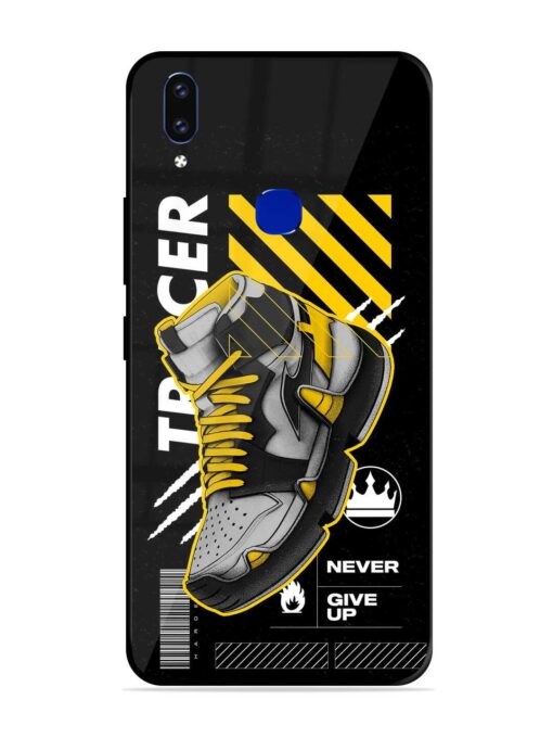 Shoe Background Glossy Metal Phone Cover for Vivo V9