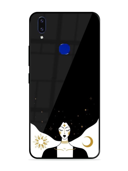 Mystical Vector Vintage Glossy Metal TPU Phone Cover for Vivo V9