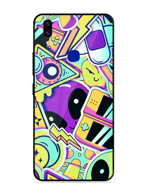 Scratch Art Glossy Metal Phone Cover for Vivo V9