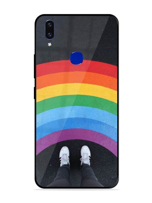 Legs Rainbow Glossy Metal TPU Phone Cover for Vivo V9