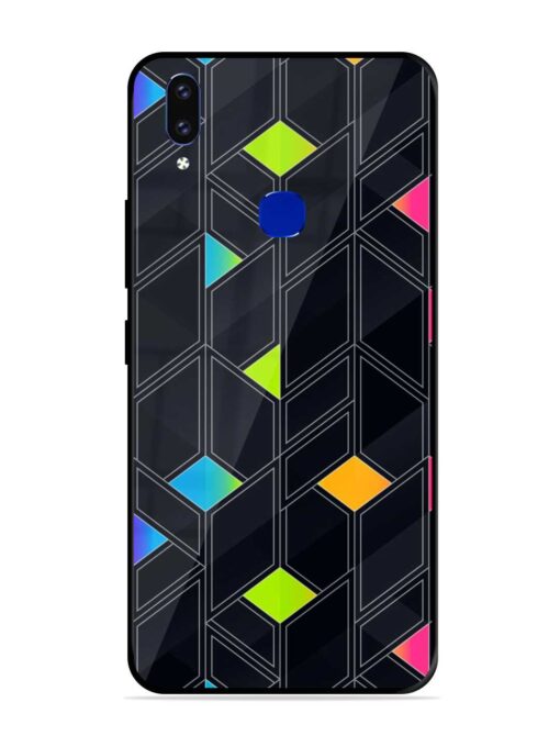 Abstract Mosaic Seamless Glossy Metal Phone Cover for Vivo V9