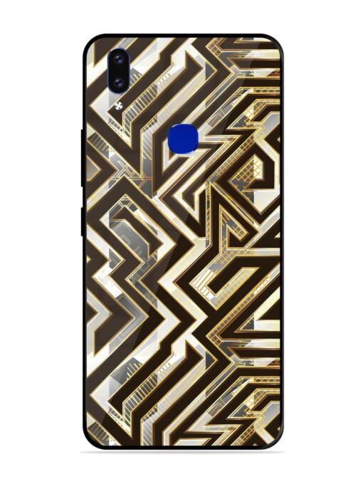 Technology Geometric Seamless Glossy Metal Phone Cover for Vivo V9