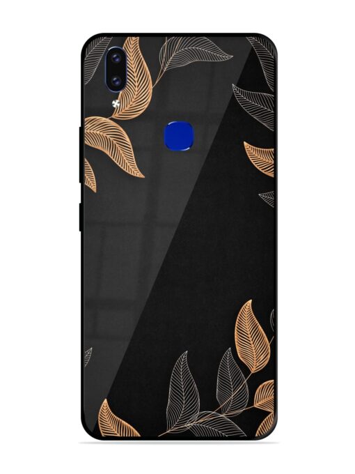 Foliage Art Glossy Metal Phone Cover for Vivo V9