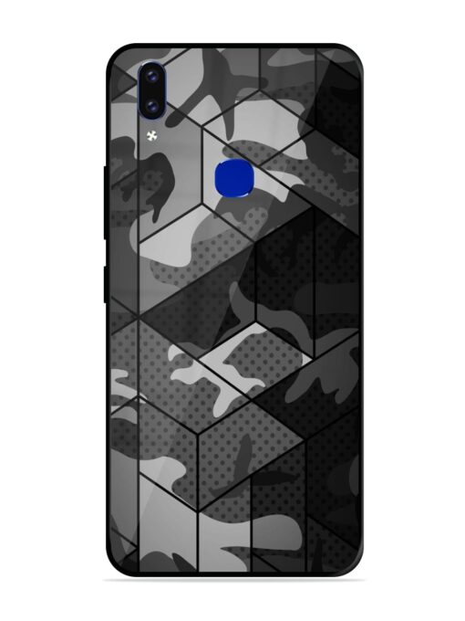 Hexagonal Pattern Glossy Metal Phone Cover for Vivo V9