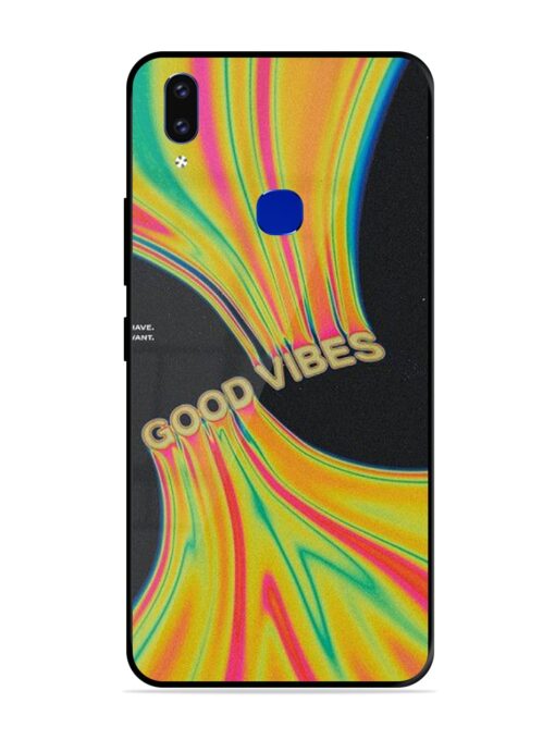 Good Vibes Glossy Metal Phone Cover for Vivo V9