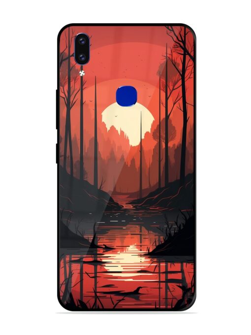 Natural Landscape Glossy Metal Phone Cover for Vivo V9