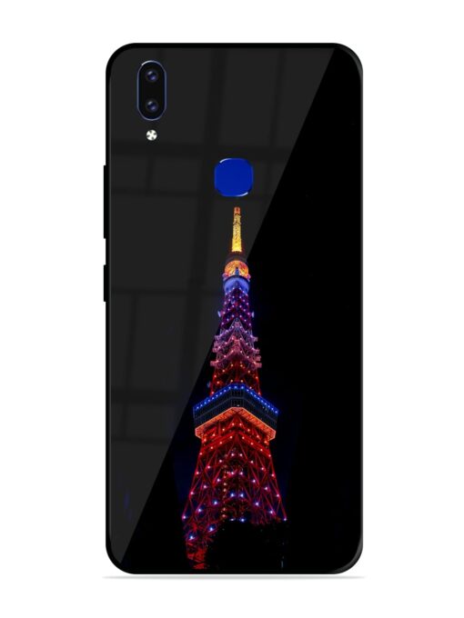 Eiffel Tower Night View Glossy Metal Phone Cover for Vivo V9