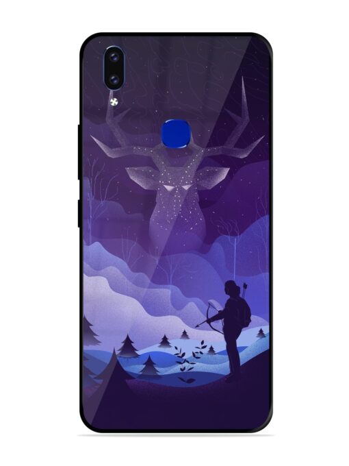 Deer Forest River Glossy Metal Phone Cover for Vivo V9