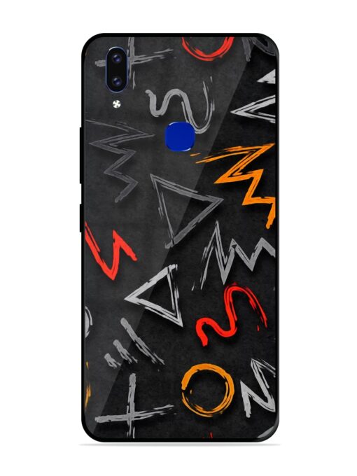 Grungy Graffiti Glossy Metal Phone Cover for Vivo V9