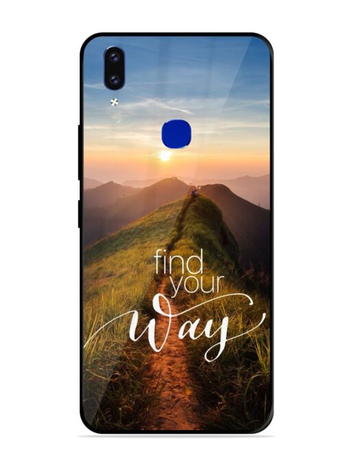 Find Your Way Glossy Metal Phone Cover for Vivo V9