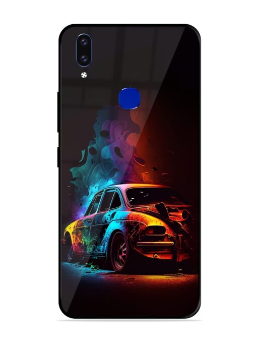 High Classic Car Art Glossy Metal Phone Cover for Vivo V9