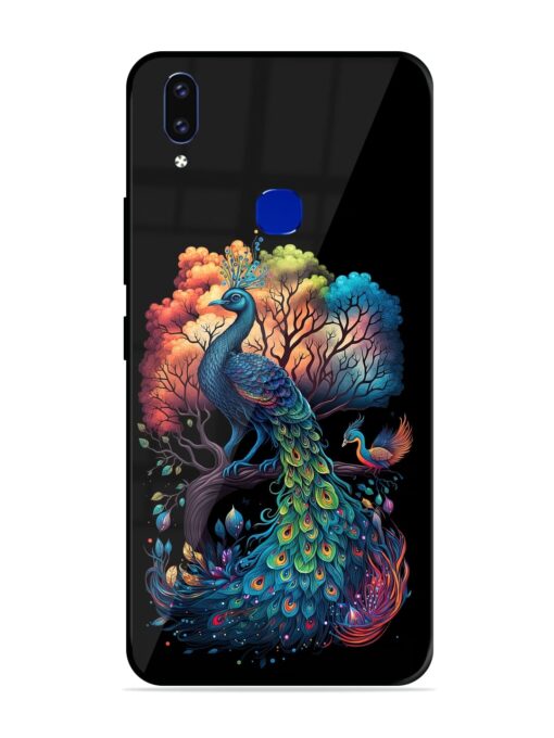 Peacock Tree Art Glossy Metal Phone Cover for Vivo V9