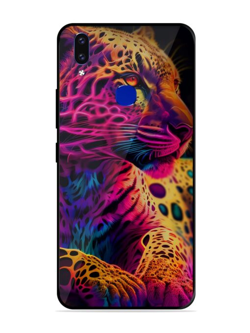 Leopard Art Glossy Metal Phone Cover for Vivo V9