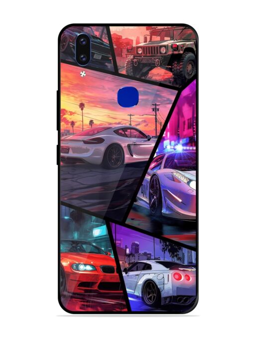 Ride In Pixels Glossy Metal Phone Cover for Vivo V9