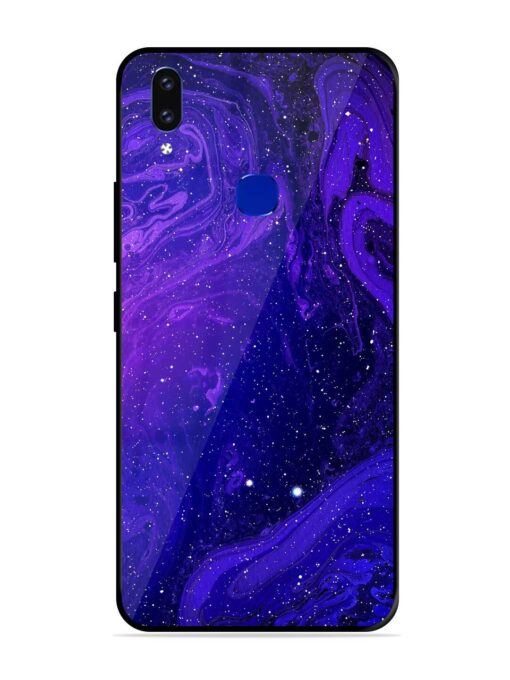 Galaxy Acrylic Abstract Art Glossy Metal Phone Cover for Vivo V9 Youth