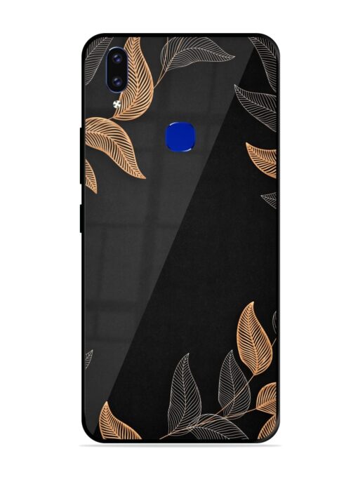 Foliage Art Glossy Metal Phone Cover for Vivo V9 Youth