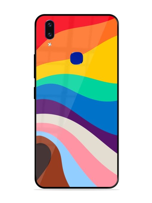 Minimal Pride Art Glossy Metal Phone Cover for Vivo V9 Youth