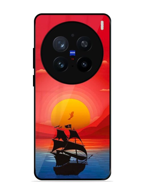 Sunset Sail Glossy Metal Phone Cover for Vivo X200 Pro (5G)