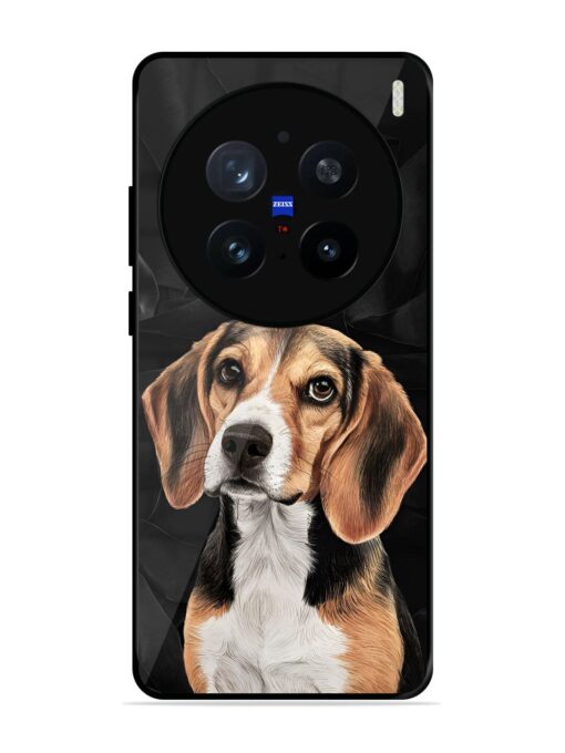 Beagle Portrait Glossy Metal Phone Cover for Vivo X200 Pro (5G)