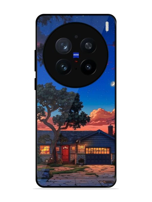 Serene Suburban Twilight Glossy Metal Phone Cover for Vivo X200 Pro (5G)