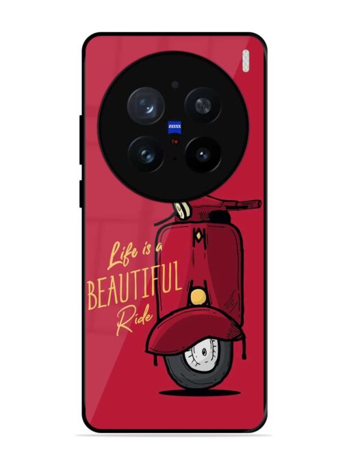 Life Is Beautiful Rides Glossy Metal Phone Cover for Vivo X200 Pro (5G)