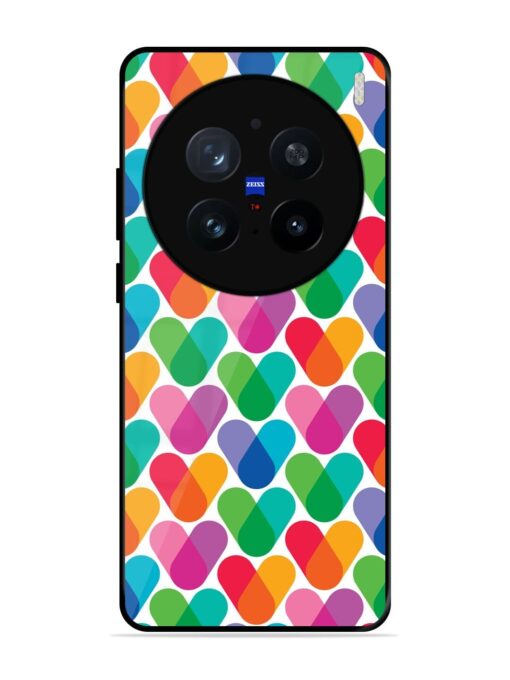 Overlapping Colors Colorful Glossy Metal TPU Phone Cover for Vivo X200 Pro (5G)