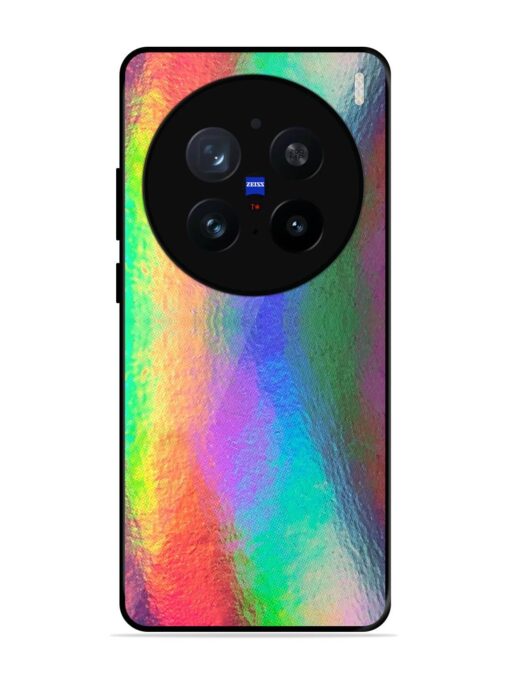 Colorful Holographic Background Glossy Metal TPU Phone Cover for Vivo X200 Pro (5G)