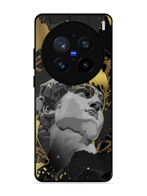 Roman Face Glossy Metal Phone Cover for Vivo X200 Pro (5G)