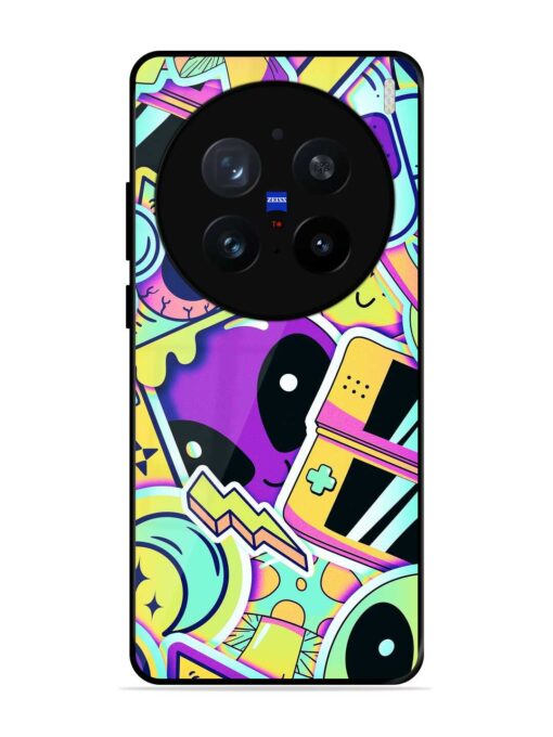 Scratch Art Glossy Metal Phone Cover for Vivo X200 Pro (5G)