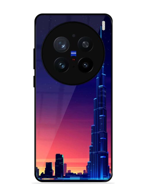 Burj Khalifa Abstract Glossy Metal Phone Cover for Vivo X200 Pro (5G)