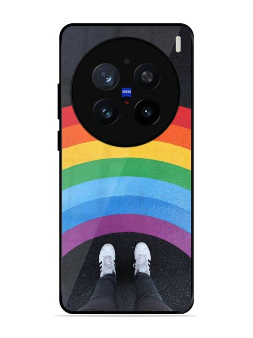 Legs Rainbow Glossy Metal TPU Phone Cover for Vivo X200 Pro (5G)