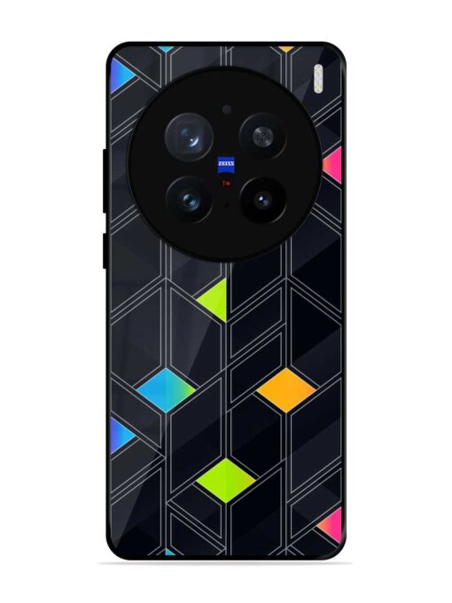 Abstract Mosaic Seamless Glossy Metal Phone Cover for Vivo X200 Pro (5G)