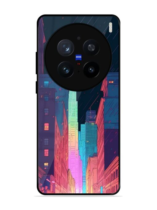 Minimal City Art Glossy Metal Phone Cover for Vivo X200 Pro (5G)