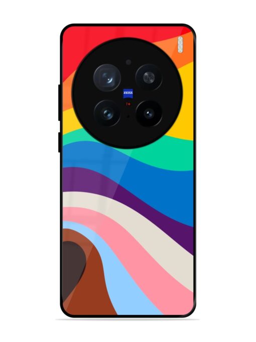 Minimal Pride Art Glossy Metal Phone Cover for Vivo X200 Pro (5G)