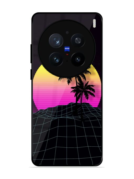 Coconut Vector Glossy Metal Phone Cover for Vivo X200 Pro (5G)