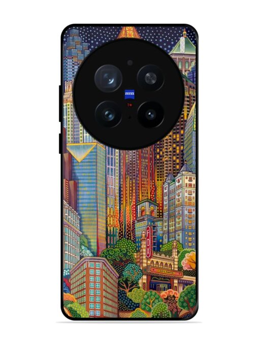 Cityscapes Art Glossy Metal Phone Cover for Vivo X200 Pro (5G)