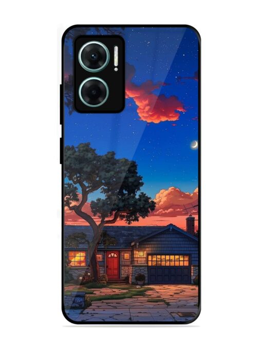 Serene Suburban Twilight Glossy Metal Phone Cover for Xiaomi Redmi 11 Prime (5G)