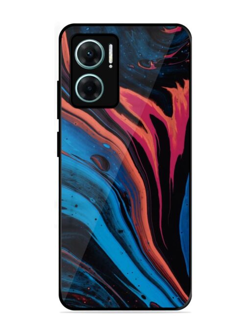 Liquefied Art Glossy Metal TPU Phone Cover for Xiaomi Redmi 11 Prime (5G)