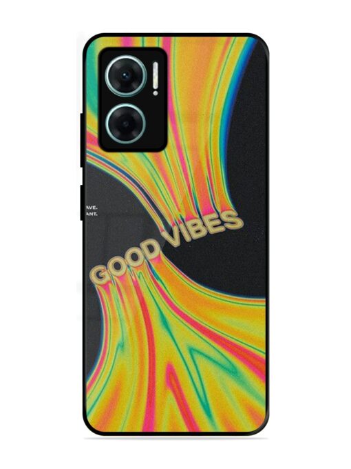 Good Vibes Glossy Metal Phone Cover for Xiaomi Redmi 11 Prime (5G)