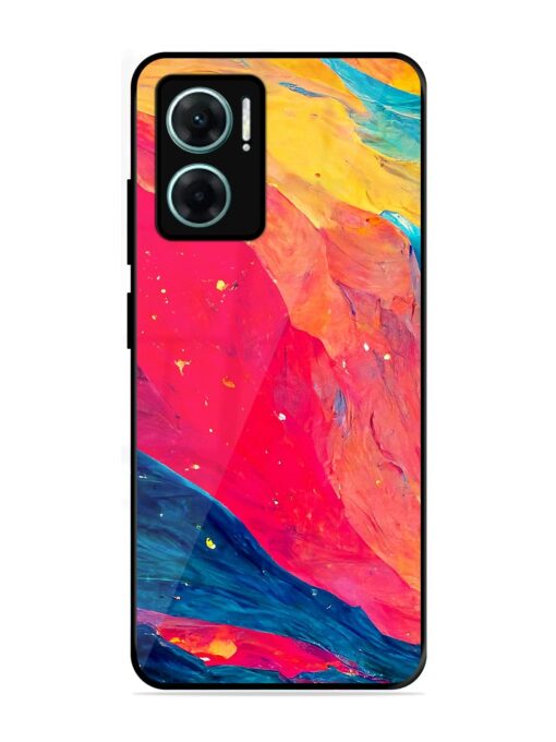 Starry Night Glossy Metal Phone Cover for Xiaomi Redmi 11 Prime (5G)