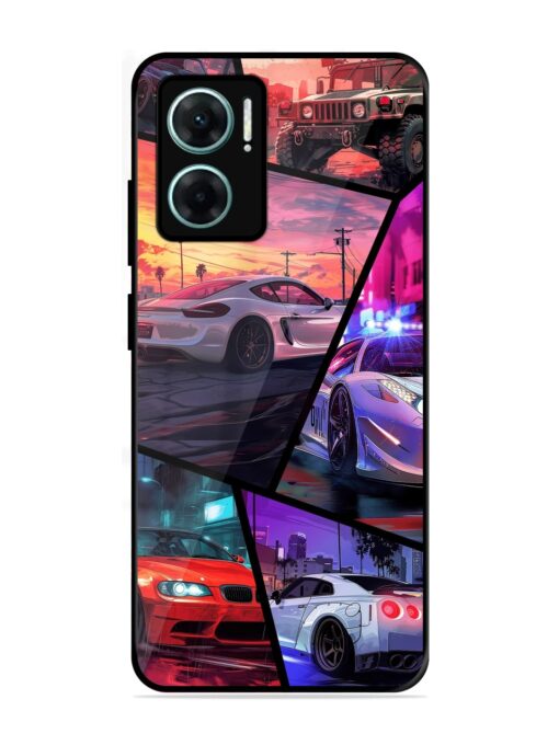 Ride In Pixels Glossy Metal Phone Cover for Xiaomi Redmi 11 Prime (5G)