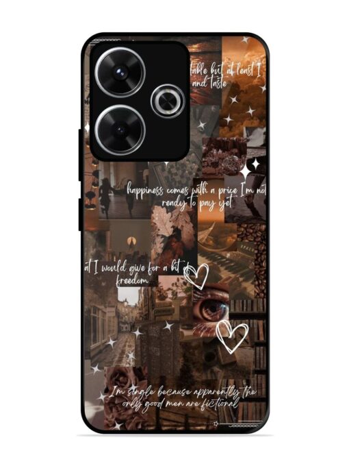 Melancholy Aesthetic Glossy Metal Phone Cover for Xiaomi Redmi 13 (5G)