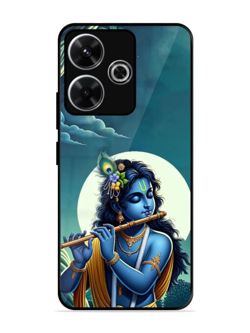 Krishna's Divine Flute Glossy Metal Phone Cover for Xiaomi Redmi 13 (5G)