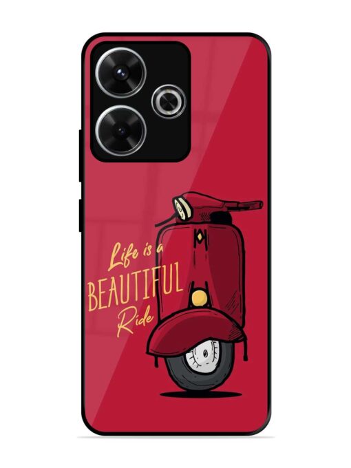 Life Is Beautiful Rides Glossy Metal Phone Cover for Xiaomi Redmi 13 (5G)