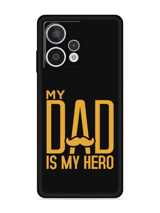 My Dad Is My Hero Embossed Soft Silicone Case for HMD Crest Max (5G)