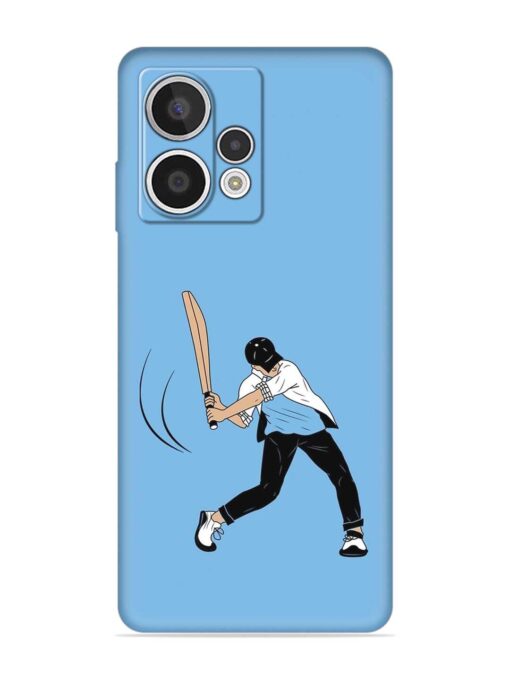 Cricket Gully Boy Embossed Soft Silicone Case for HMD Crest Max (5G)